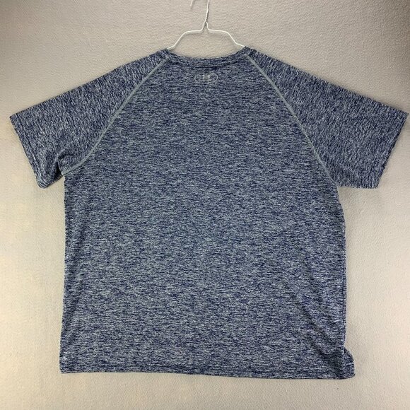 Under Armour Shirt Mens 2XL XXL Blue Gray Pullover‎ Loose Heatgear Polyester - Picture 3 of 9